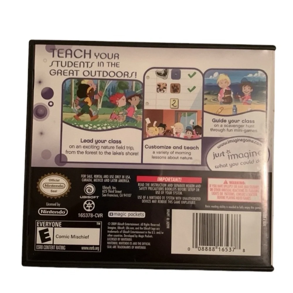 Nintendo DS Game Imagine Teacher Class Trip